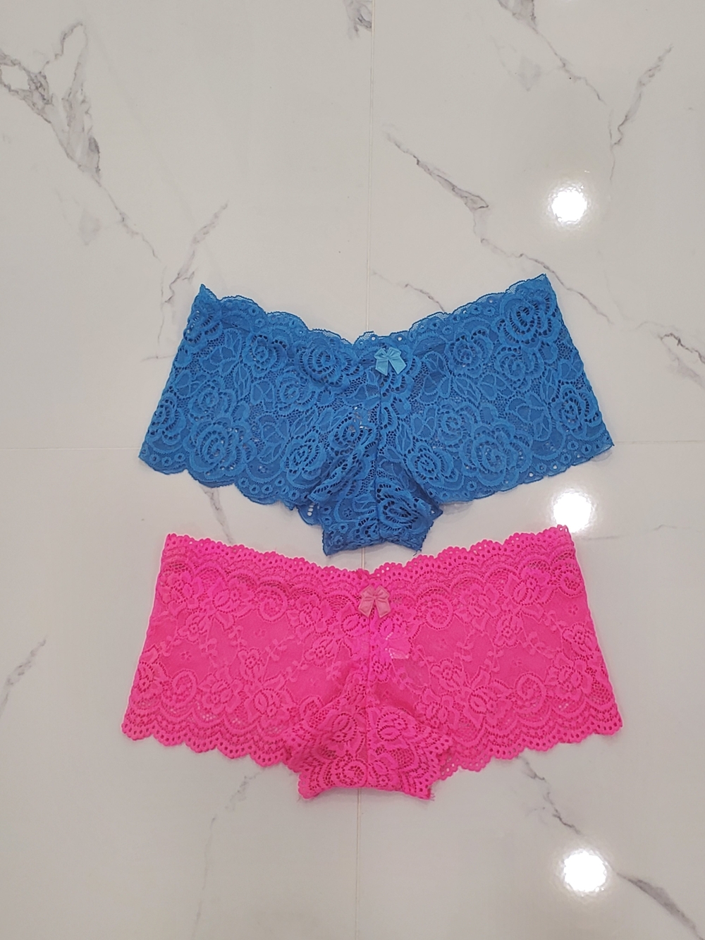 Lace Woma's shorts Pack - Blue & Hot Pink